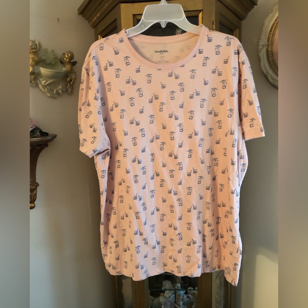 Good fellow mens short sleeve printed tee shirt size XL. C:1481
